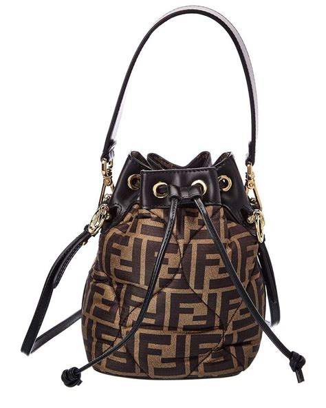 brown mini bucket bag fendi|mini fendi baguette.